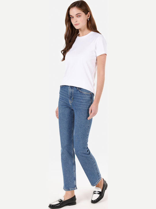 Damen Stoffhose in Regulärer Passform Blau