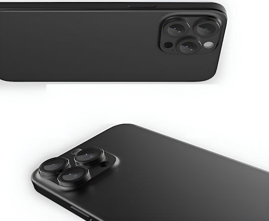 Erbord Kameraobjektiv Schwarz für (iPhone 16 Pro, iPhone 16 Pro Max)