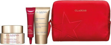 Clarins Nutri-Lumiere Collection Hautpflegeset für Anti-Aging & Aufhellung 5Stück