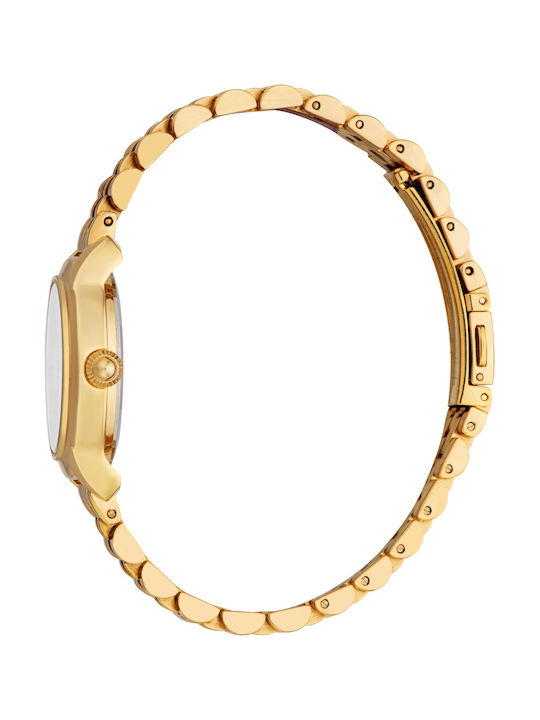 Just Cavalli Animalier Γυναικείο Ρολόι 30mm Μπαταρίας με Χρυσό Μεταλλικό Μπρασελέ