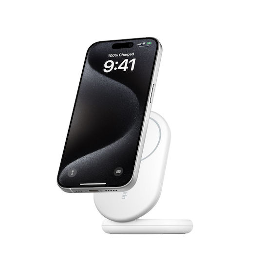 Belkin Kabelloses Ladegerät Qi2 und Kabel USB-C 15W Weißs (BOOST Charge)
