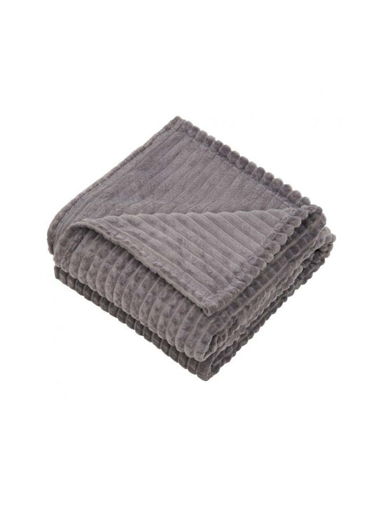 Heinner Fleece Blanket Single 150x200cm Gray