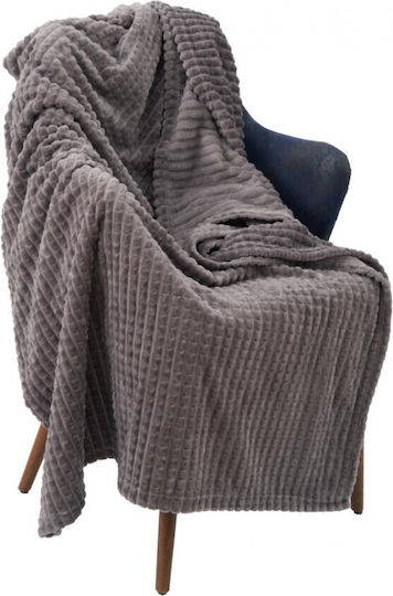 Heinner Fleece Decke Einlagig 150x200cm Grau