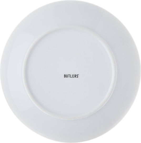 Butlers Happy Birthday Farfurie joasă din Porțelan Alb cu Diametru 20.3cm