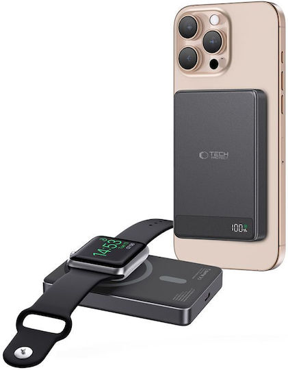 Tech-Protect PB33 Lifemag MagSafe Power Bank 5000mAh Μαύρο