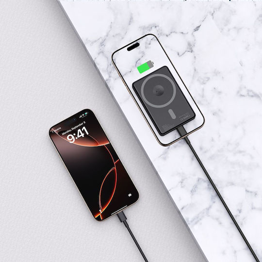 Tech-Protect PB33 Lifemag MagSafe Power Bank 5000mAh Μαύρο