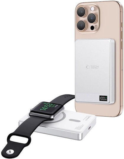 Tech-Protect PB33 Lifemag MagSafe Power Bank 5000mAh Argintiu