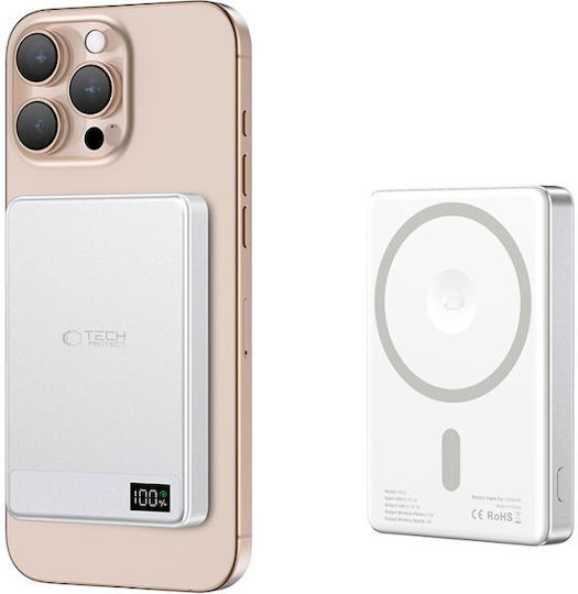 Tech-Protect PB33 Lifemag MagSafe Power Bank 5000mAh Argintiu