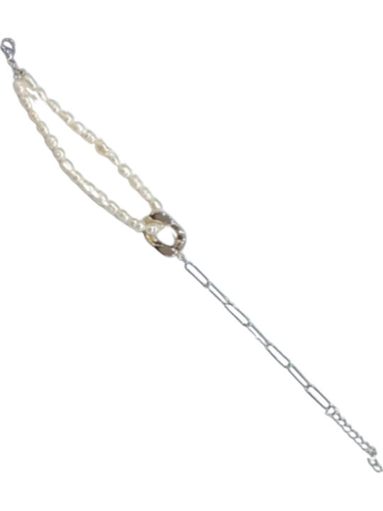 Visetti Women's Bracelet made of Steel with Pearls