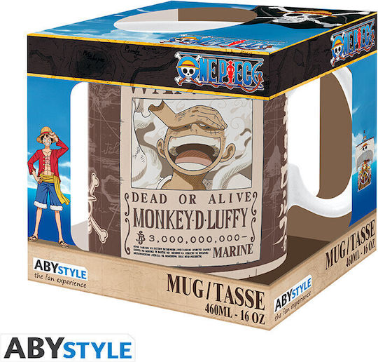 Abysse One Piece - Luffy Wanted Mug Ceramic 460ml