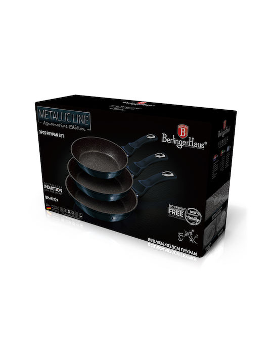 Berlinger Haus Berlinger Haus Aluminum Pans Set Aquamarine Edition Non-stick Interior Coating 3 Pieces