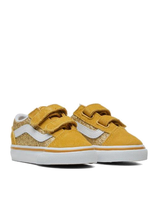 Old Skool Old Skool Kids Sneakers with Scratch Gold