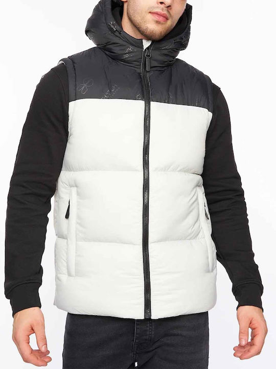 Crosshatch Jacket Puffer Beige