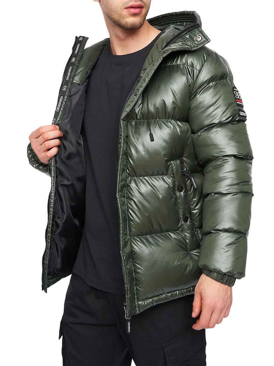 Crosshatch Jacket Puffer Green