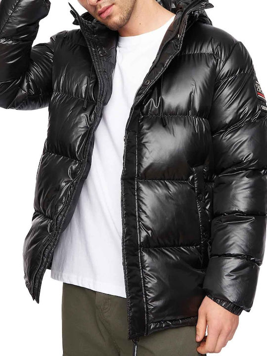 Crosshatch Jacket Puffer Black