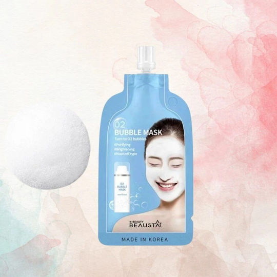 Beausta Beausta O2 Bubble Μάσκα Ομορφιάς Προσώπου για Καθαρισμό 20ml