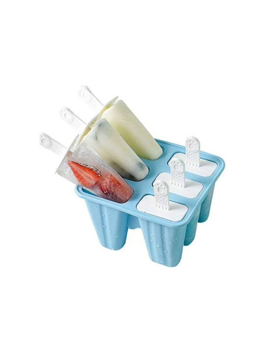 Excellent Houseware Formă de Patiserie Înghețată / Ice Lolly Plastic 6 Locuri 14x12x12buc 1buc