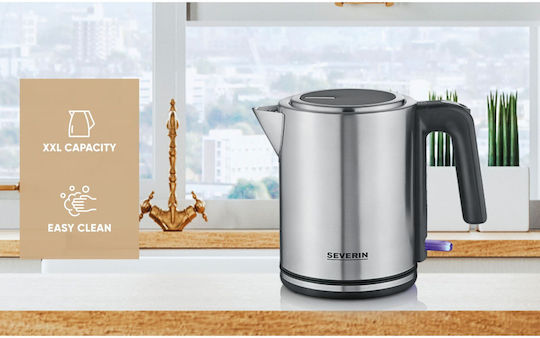 Severin Електрически Кана 1л 2400W Сребриста