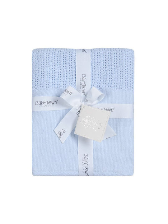 Babytown Babytown Babydecke Baumwoll Blau 90x110cm
