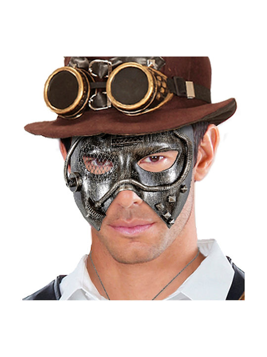 Steampunk Silbermaske