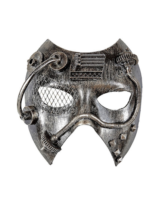 Steampunk Silbermaske