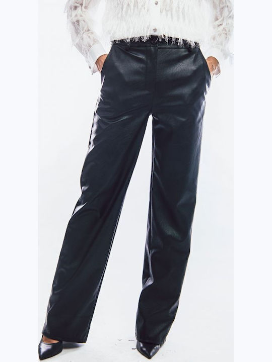 Damen Stoff Hose Schwarz