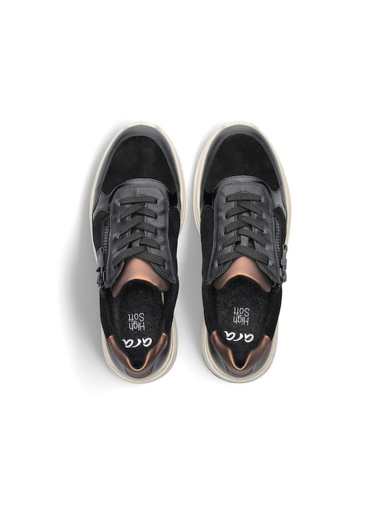 Damen Sneakers Black-Bronze