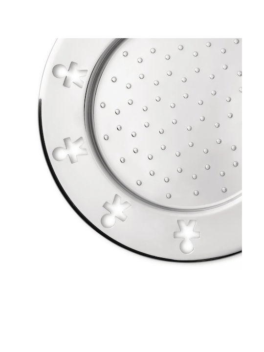 Alessi Rotund Suporturi pentru pahare Lemn Gri 13cm 4buc