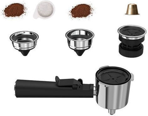 Primo PREM-40445 Automatic Espresso Machine 1050W Pressure 20bar Ivory-Chrome