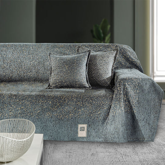 Guy Laroche Sofa Throws 2 Seater 2 Sides Matis 180x250cm Anthracite