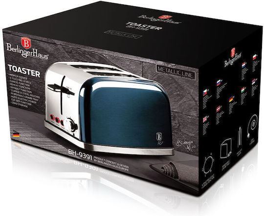 Berlinger Haus Φρυγανιέρα 2 Θέσεων 850W Μπλε