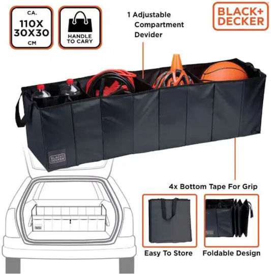 Black&decker Θήκη Οργάνωσης Πορτμπαγκάζ 4 Θέσεων 110x30x30 Cm Black & Decker