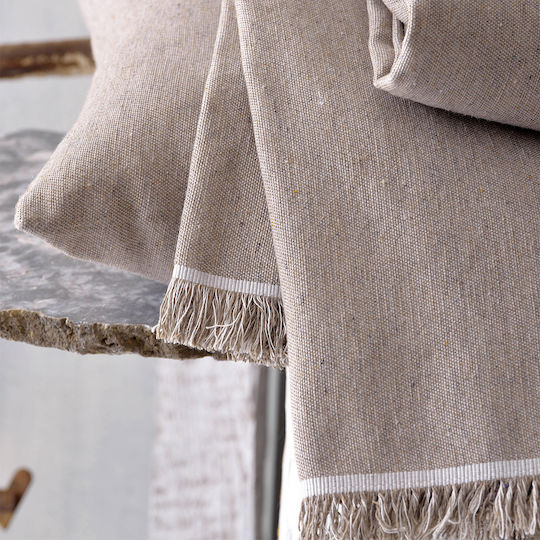 Rythmos Divine Sesselüberwurf Zwei Seiten Jacquard 160x180cm 01 Beige