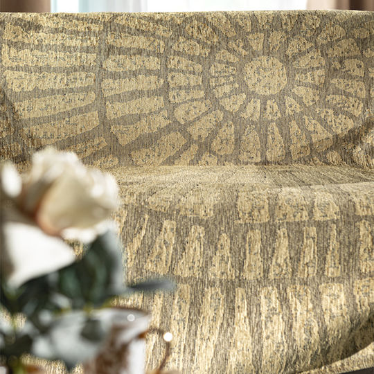 Guy Laroche Siren Ριχτάρι Πολυθρόνας Chenille 180x150εκ. Golden