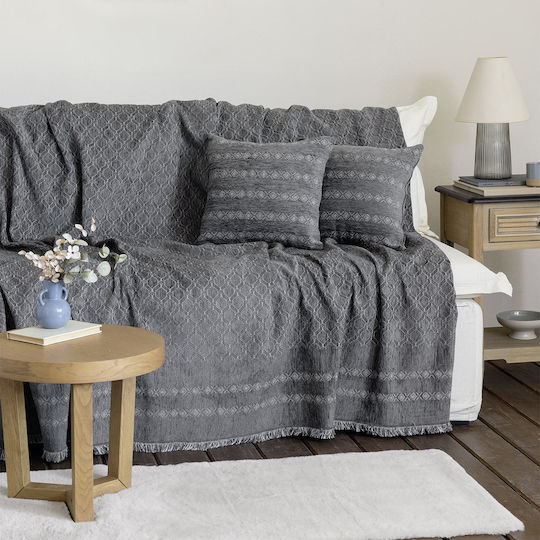 Nima Mansi Ριχτάρι Πολυθρόνας Chenille 180x180εκ. Gray 34484