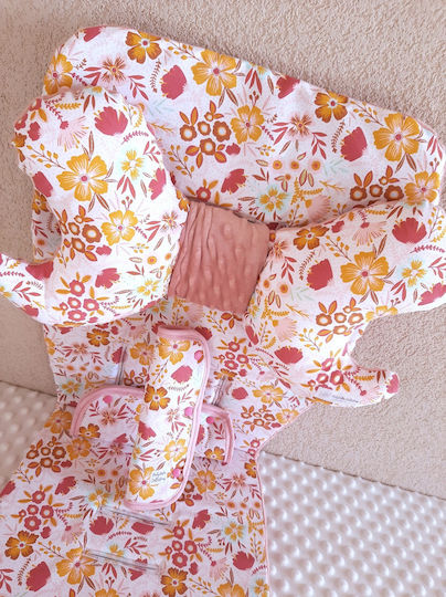 BabyValia Stroller Seat Liner Double Sided 35x85cm Pink