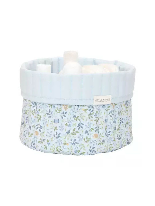 Little Dutch Small Nursery Storage Basket Light Blue