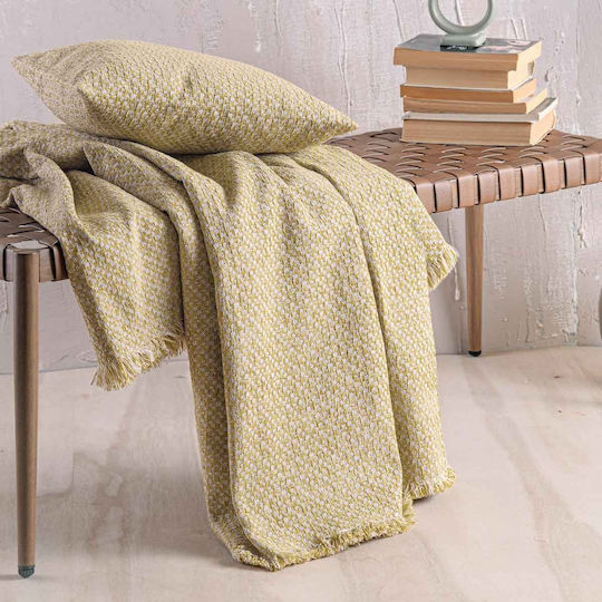 Rythmos Editor Ριχτάρι Πολυθρόνας Chenille 180x160εκ. Χρυσό