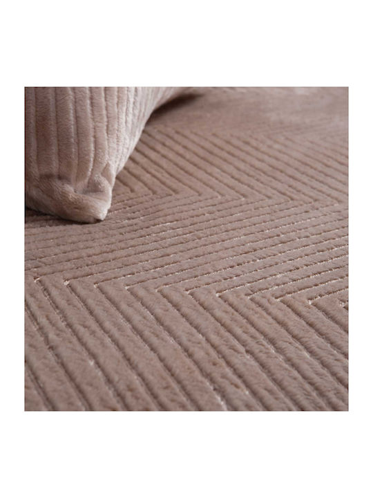 Nef-Nef Homeware Dakari Ριχτάρι Πολυθρόνας Ζακάρ 130x180εκ. Beige