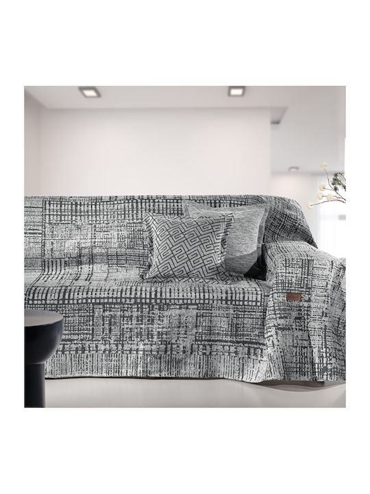 Guy Laroche Melbourne Ριχτάρι Πολυθρόνας Chenille 180x150εκ. Γκρι 1133030224000