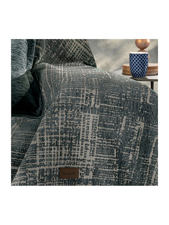 Guy Laroche Melbourne Ριχτάρι Πολυθρόνας Chenille 180x150εκ. Πετρόλ