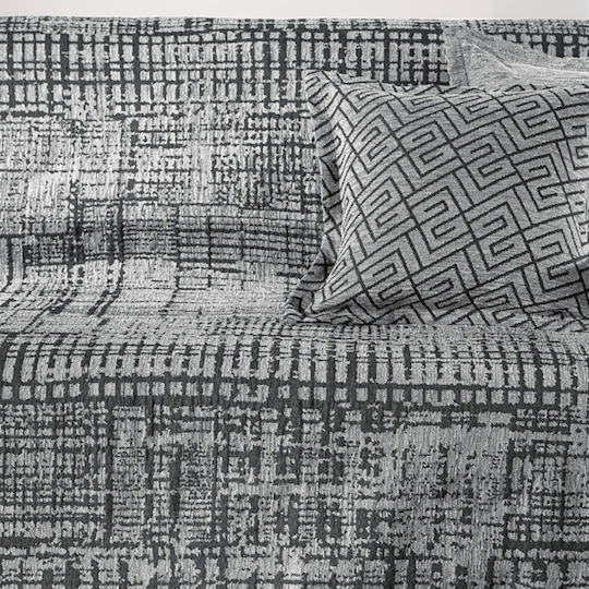 Guy Laroche Melbourne Ριχτάρι Πολυθρόνας Chenille 180x150εκ. Γκρι