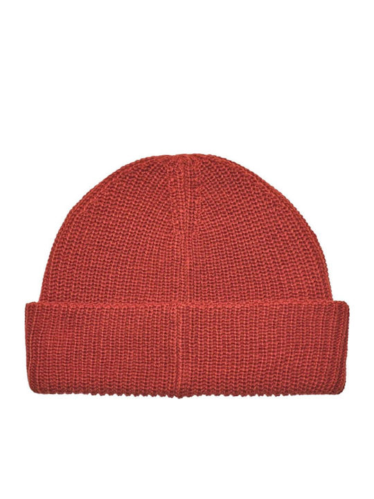 Beanie Unisex Σκούφος Πλεκτός σε Πορτοκαλί χρώμα