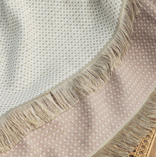 Palamaiki Zeta Armchair Throw Chenille 180x180cm Pink
