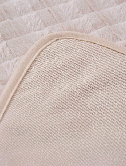 Madi Rays Ριχτάρι Πολυθρόνας Γούνινο 180x180εκ. Grey 21509-00