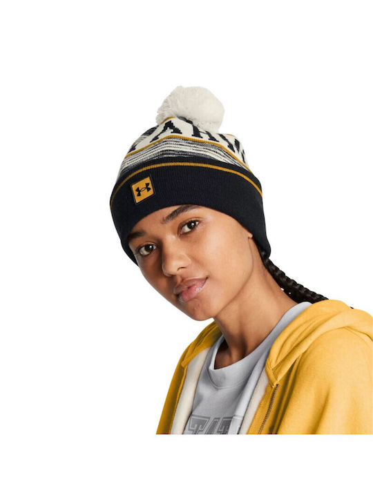 Under Armour Halftime Pom Pom Beanie Unisex Căciulă Tricotat în culoarea Negru