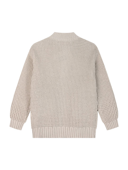 Kids Cardigan Knitted Maroon