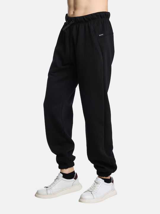 Paco & Co Sweatpants with Elastic Black