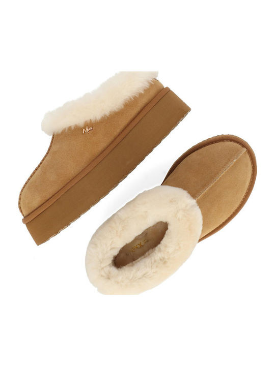 Winter Women's Slippers Beige