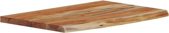 Ράφι Live Edge Καφέ 50x30x3.8εκ.